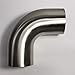 Stainless 90° Mandrel Bend Elbow - 1D Tight Radius - 16GA/.065