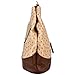 MG Collection Kora Ostrich Wood Triangle Top Handle Tote Purse, Tan, One Size