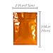 100 Durable Double-Sided Metallic Foil Mylar Flat Ziplock Bag 7.5x10cm (3x4