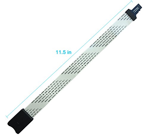 Micro SD Extension SD Card Extension Cable Extender Adapter Flexible Cord Male to TF Flash Memory Card Kit Reader Female Soft Flat for Monoprice Select Mini Anet A8 3D Printer/Raspberry Pi/GPS/TV