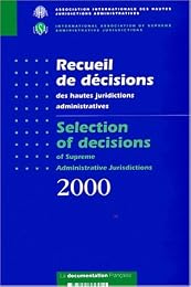Recueil de décisions des hautes juridictions administratives 2000