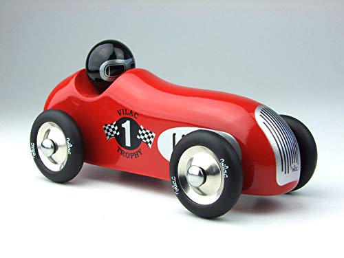 Vilac Old Sport Car, Trophy Red - Thumbnail 5