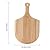 Tesion Rubber Wood Pizza Peel 12-Inch X 20-Inch Kitchen Supply Oven Accessories for Homemade Pizza