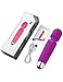 iLuxjoy FDA Approved Handheld Waterproof Rechargeable Wand Massager Deep Tissue Massager Relieves Muscle Tension Body Aches Pains Sports Recovery 20-Speed Vibrations Durable Battery (Purple Color)