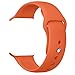 Soft Silicone Replacement Sport Band 38mm/42mm Apple Watch Band for Apple Watch Series 1 Series 2 Sport&Edition (Orange, 42mm)