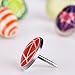 Creative Fashion Steel Push Pin for Photos Wall, Maps, Bulletin Board or Cork Boards, 80 Pieces (Color A, Star Sky and Stripes)