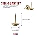 Hilitchi 200-Pieces 9/16'' (14mm) Antique Upholstery Nails Tacks Furniture Tacks Upholstery Tacks Thumb Tack Push Pins Assortment Kit (Gold)