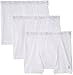 Original Penguin Men's 3 Pack Button Boxer Briefs, White, Large