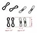 Hyamass 60pcs Anti-Slip Rubber Eyeglass Chain Ends, Retainer Connector for Glasses Chain & Eyeglasses Chain, Essential Glasses Accessories for Eye Glasses Holders Around Neck