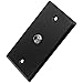 Seismic Audio SA-PLATE7 Black Stainless Steel Wall Plate with One 1/4-Inch TS Mono Jack