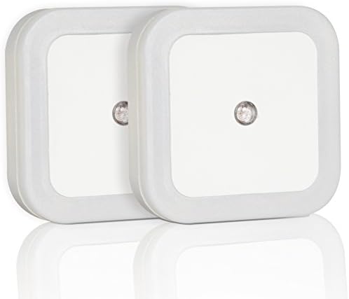 AOREAL Baby Night Light with Sensor Human Body Induction White Soft Brightness Smart Auto ON/OFF Lamp (2 Pack)