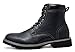 Bruno Marc Men's Stone-03 Black Motorcycle Combat Dress Oxford Snow Boots Size 10 M US