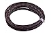 KONMAY 2 Yards 4.0mm Antique Brown Genuine Leather Braided Bolo Leather Cord