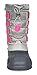 DREAM PAIRS Little Kid Knorth Grey Pink Isulated Fur Winter Waterproof Snow Boots Size 13 M US Little Kid
