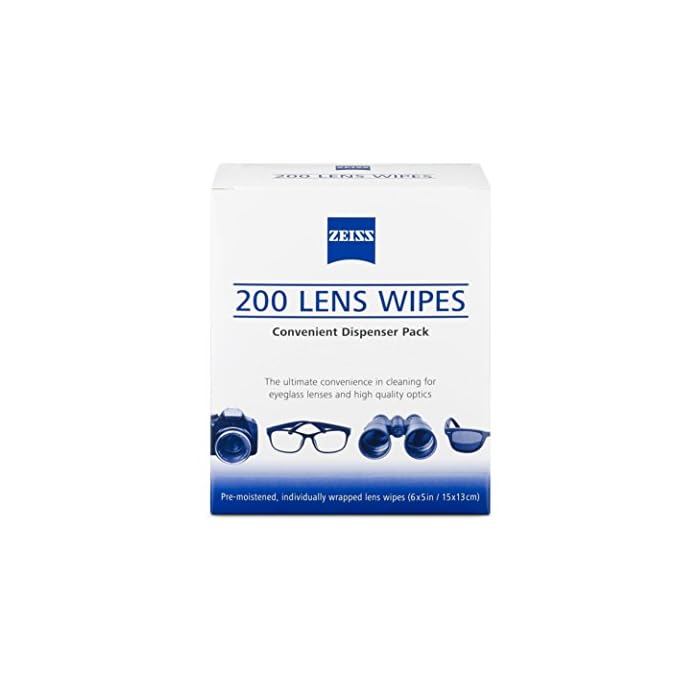 ZEISS Pre-Moistened Lens Cleaning Wipes - 200 Count
