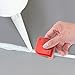 Outus 4 Pieces Sealant Tool Caulking Tool Kit for Bathroom Kitchen and Frames Sealant Seals (Black, Red)