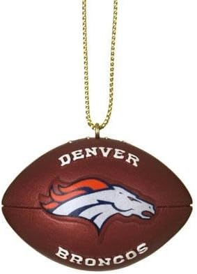 Denver Broncos Resin Football Ornament