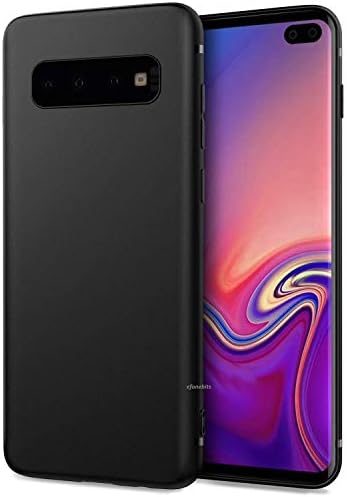 Efonebits Cover Case Compatible with Samsung Galaxy S10 Plus Case Tough Matte Black Shock Proof Slim Back Cover Case