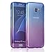 AMASELL SWEET-429 Samsung Galaxy S7 Edge Case, Full Body 360 Coverage Protective, Scratch Resistant Crystal Soft TPU Silicone Rubber Cover - Blue Purple