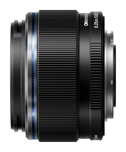 OM SYSTEM OM System 25mm F1.8 II Digital Lens, Fast Fixed Focal Length for Four Thirds Micro System Cameras (Olympus Om-D and Pen, Panasonic G-Series), Black