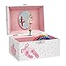 Jewelkeeper Girl's Musical Ballerina Jewelry Storage Box with Pink Polka Dot Design, Swan Lake Tune