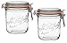 Le Parfait French Terrines Wide Mouth Glass Canning Jar with 100mm Gasket, 750 Grams (Pack of 2)