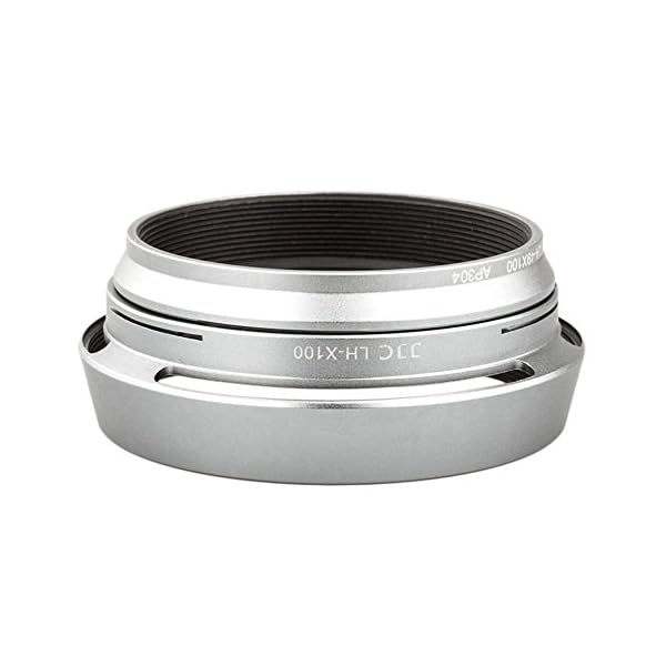 JJC LH JX100 Fuji Zonnekap Zilver, Schwarz – Bild 6