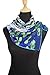 ELEGNA Women 100% Silk Art Collection Scarves (Willow Tree and Water Lilies)