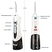 PECHAM Water Dental Flosser Professional Cordless Oral Irrigator - 3-Mode USB Rechargeable IPX7 Waterproof High Capacity Water Tank with 4 Jet Tips for Home and Travel (Black)