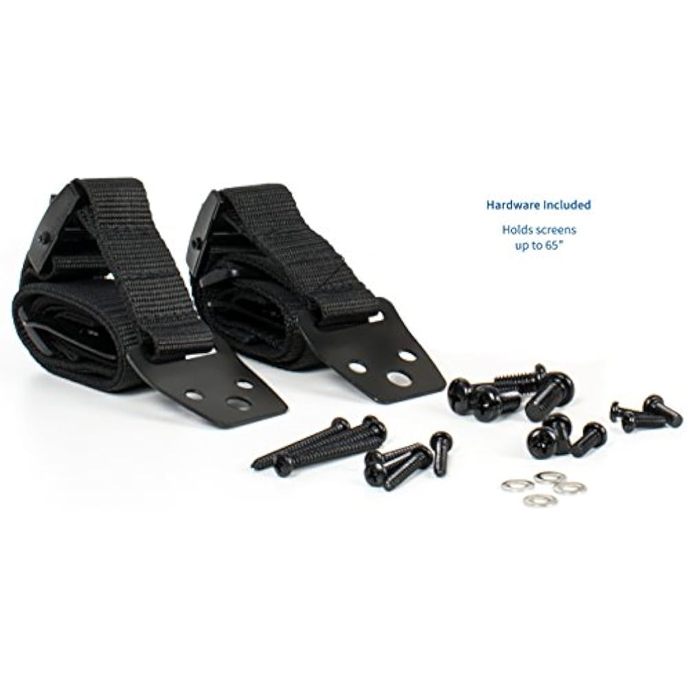 TV AntiTip Heavy Duty Dual Cable Non Tipping Safety Strap Kit For Flat