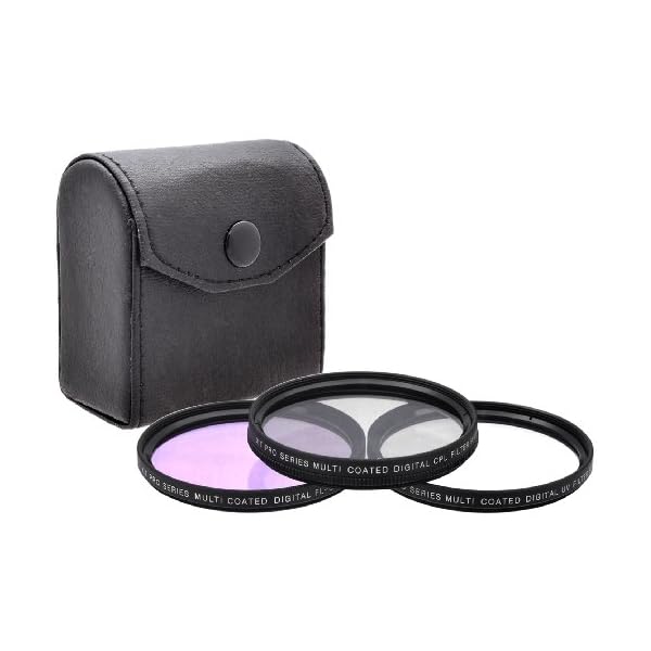 58 mm UV Filter CPL und FLD - 3pcs für DSLRs Canon EOS Rebel T4i, T3i, T2i, T5i 550D 600D 650D 700D (70-300 18-55…