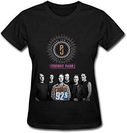 IYI 2016 Women's Pearl-Jam Tour 2016 Fashion T Shirt Black