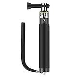 Victure Selfie Stick Extendable Aluminum Monopod Tripod Holder for Go Pro, Apeman, Victure Action Camera - Black