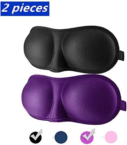 ShengmingMaoyi Sleep eye mask, sleep mask, eye mask, comfortable super soft large adjustable 3D contour mask sleep, best sleep, travel, nap, men and women