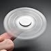 NEWBEA Hand Spinner Tri-Spinner Fidget Spinner Toy Stress Reducer - Perfect For ADD, ADHD, Anxiety, and Autism Adult Children (Three wings white C)