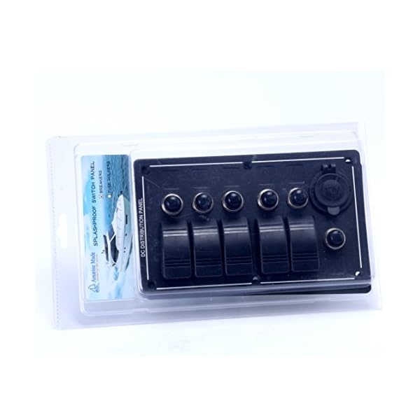 Amarine-made-5-Gang-Aluminium-LED-Rocker-CIG-Socket-Circuit-Breaker-Waterproof-Marineboatrv-Switch-Panel Amarine-made-5-Gang-Aluminium-LED-Rocker-CIG-Socket-Circuit-Breaker-Waterproof-Marineboatrv-Switch-Panel