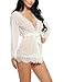 Avidlove Sexy Lace Robe Kimono Mesh Nightgown Babydoll Lingerie Set