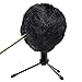 YOUSHARES Furry Windscreen Muff - Customized Pop Filter for Microphone, Deadcat Windshield Wind Cover for Improve Blue Snowball iCE Mic Audio Quality (Black)