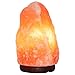 Snowdrop Salt Salt lamp 2pack 2 Pack 7 to 8 inch Natural Himalayan Hand Carved Wood Base, 6ft Cord with Dimmer Switch and with 4 15W Bulbs