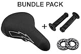 SE Bikes Flyer Seat Bundle 3 Items: SE Flyer Seat with SE Wing Grips with SE Wing Donuts