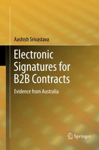 Electronic Signatures for B2B Contracts: Evidence from Australia
