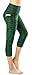 Sugar Pocket Women’s Capris Tights Workout Running Leggings Yoga Pants XL(Blackish Green)thumb 1