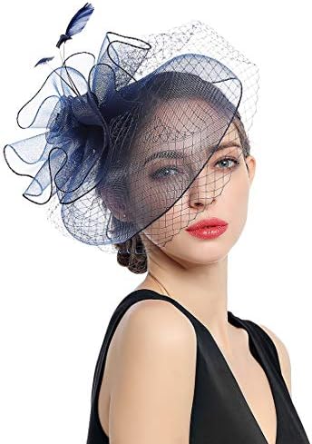 Women Fascinators Kentucky Derby Hair Clip Headband Wedding Tea Party Hat