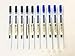 MUJI Gel Ink Ball Point Pen 0.38mm Mixed 10pcs [Black 5 pcs & Blue 5 pcs]