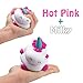 HORSE Kawaii Jumbo Unicorn Squishy Slow Rising Sweet Scented Vent Charms Kid Toy Hand Toy Stress Relief Toy, decorative props Doll Gift Fun Large (Pink Unicorn Hippo)