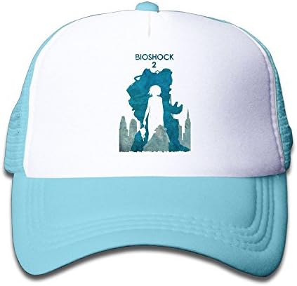 Grace Little Bioshock Teenager Outdoor Mesh Hat Golfer Snapback Hat Adjustable SkyBlue