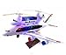 2-in-1 Kids Airplane & Helicopter Toy Bump & Go Action Airplane Toy A330 Airliner Airbus w/ Attached Rescue Helicopter , Flashing 4D Lights & Jet Engine Sounds | Take-A-Part Airplane Toy For Kids