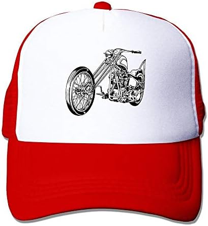 SAXON13 Unisex Baseball-caps Mesh Back Chopper Motorcycle Cap Hats Ash