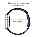 Cooolbuy Smart Soft Silicone Sports Strap Apple Wacth Band for Apple Wrist Watch Replacement Band M/L (42mm/Midnight Blue)