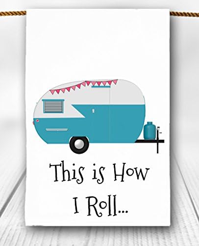 This is How I Roll Retro Camper Tea Towel